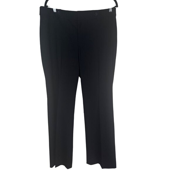 Banana Republic Size 12 Jackson Fit Stretch Black Trousers Wool Blend - Picture 10 of 13